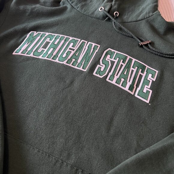 Champion Michigan State Spartans Hoodie Size Medium Men - Picture 2 of 10